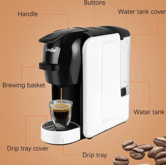 Sonifer 3в1 Капсулная Кофемашина Nespresso, Coffee sf-3539 — 4