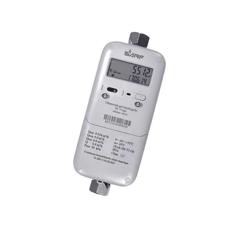 Ultrazvukli gaz hisoblagichlar Sarf turi, G4 dan G65 gacha — 1