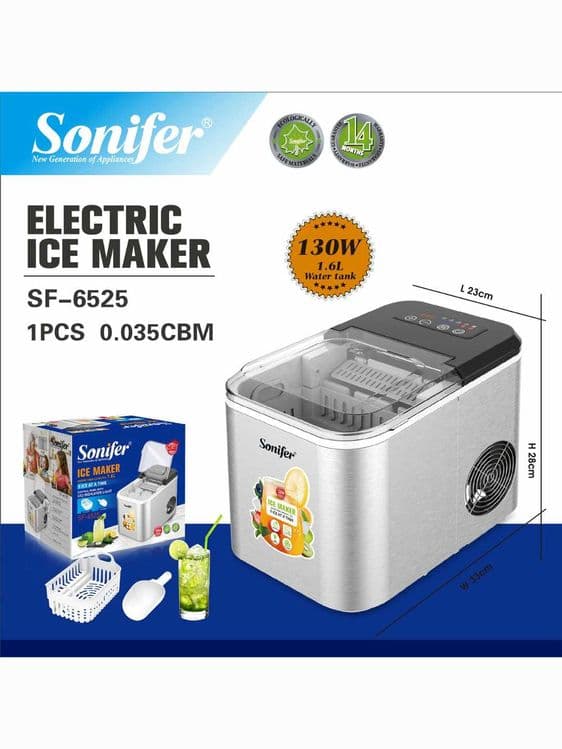 Ледогенератор Sonifer SF-6525 настольный 1,6 л серебристый.muz1 — 6