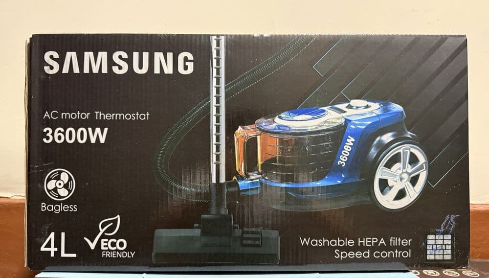Пылесос Samsung мощный 3600 W, инновационный циклонный, НЕРА фильтр — 7