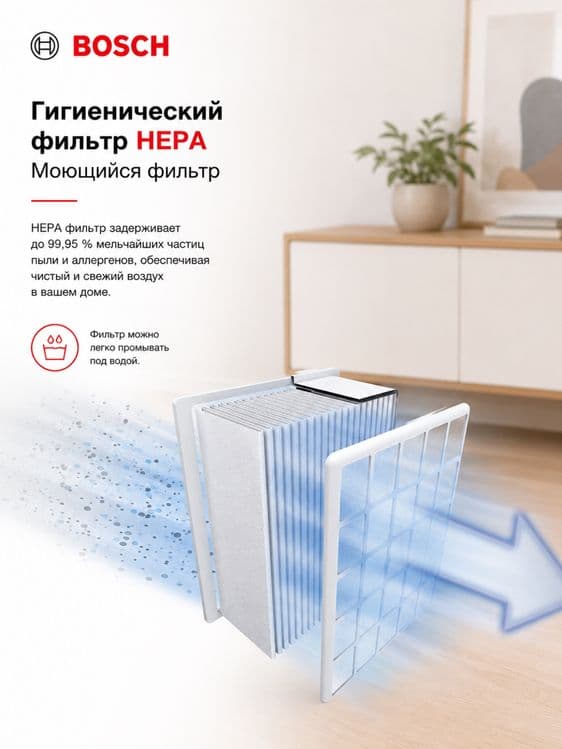 Пылесос контейнерный Bosch BGS412234A Серия 6 без мешка для сбора пыли — 4