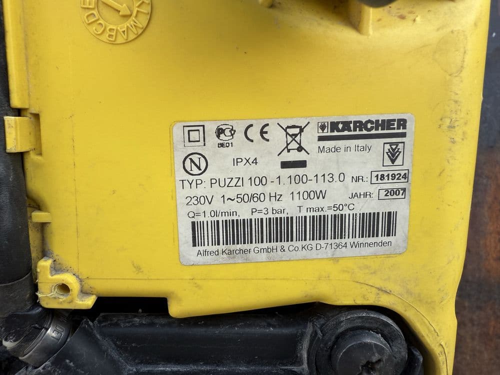 * Karcher Puzzi 100 оригинал Италия с большим 2 крыльчаточным мотором! — 5