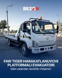 FAW Tiger V Эвакуатор сурма платформалик (со сдвижной)