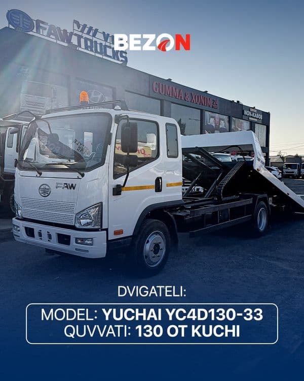 FAW Tiger V Эвакуатор сурма платформалик (со сдвижной) — 8
