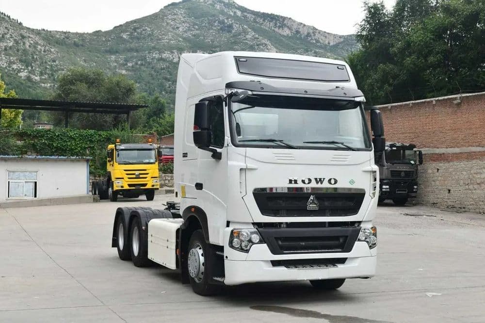 T7H CNG 6x4 тягач 2026 йил йулга чикди — 1