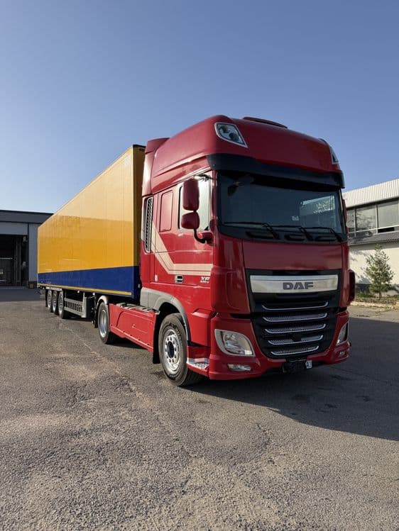 DAF XF 460 EURO 6 + SCHMITZ Реф Сотилади — 2
