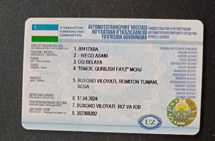 Iveco tgach sotiladi — 2