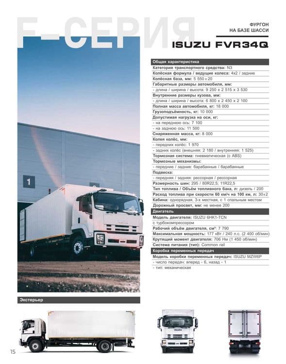 ISUZU FVR34Q Furgon (yopiq metall) Muddatli to'lov 18 oygacha — 2