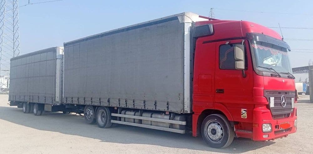 Mercedes-Benz Actros + Tramp Trail Прицеп Сотилади — 2
