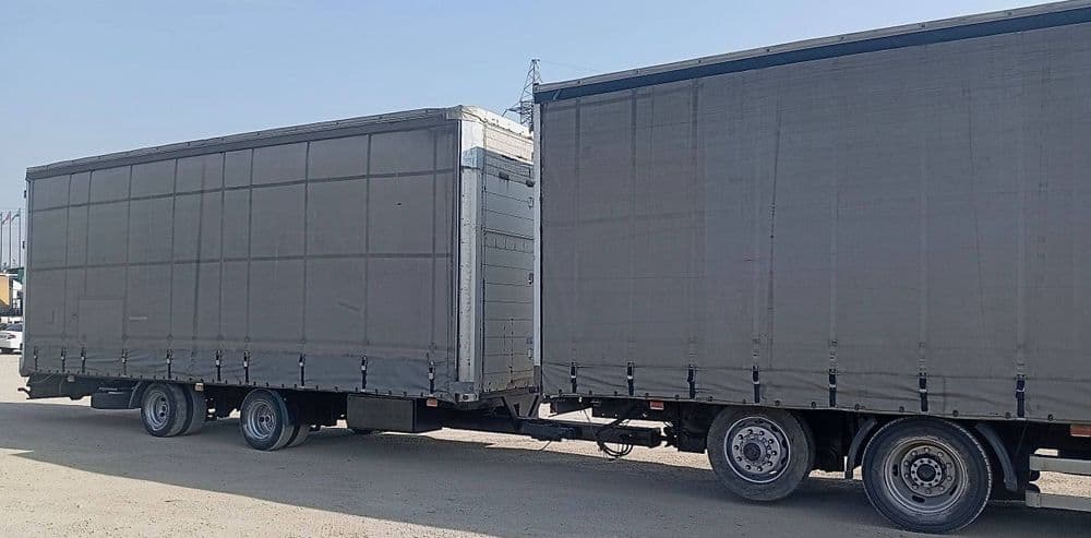 Mercedes-Benz Actros + Tramp Trail Прицеп Сотилади — 5