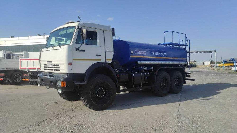 Автоцистерна водовоз для тех воды 10 м3 КАМАЗ 43118 вездеход 6х6