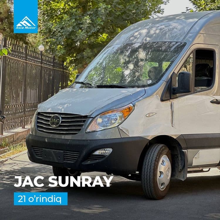 Mikroavtobus JAC Sunray Rasmiy diller 1 yillik kafolat