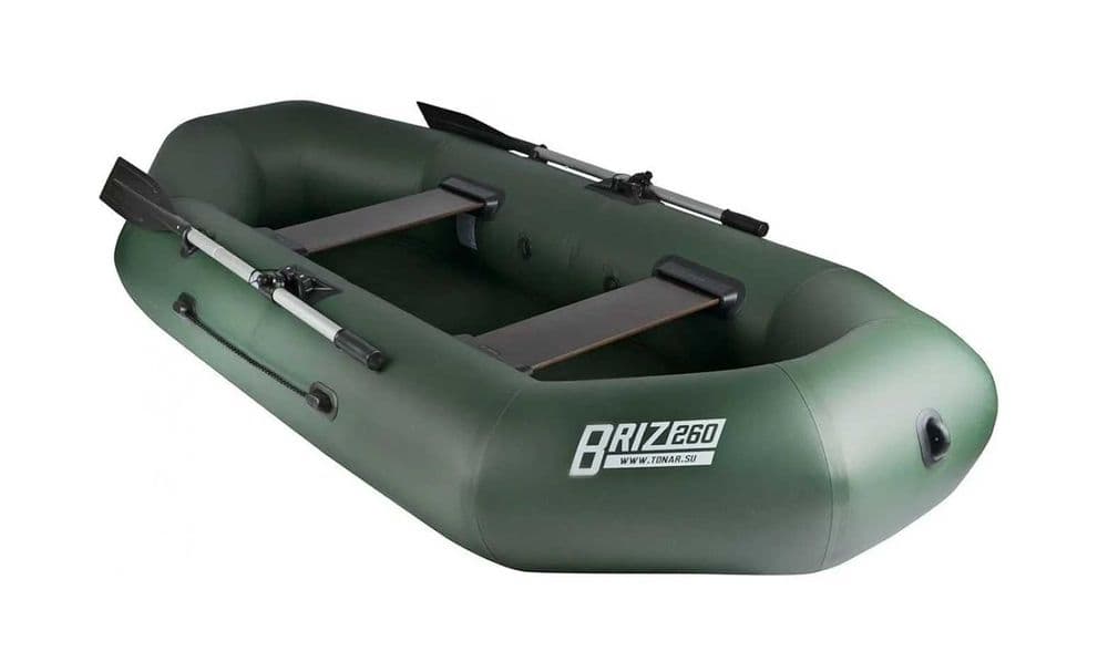 Лодка надувной-BRIZ 260N (green)-260х123 см. Доставка бесплатно — 1