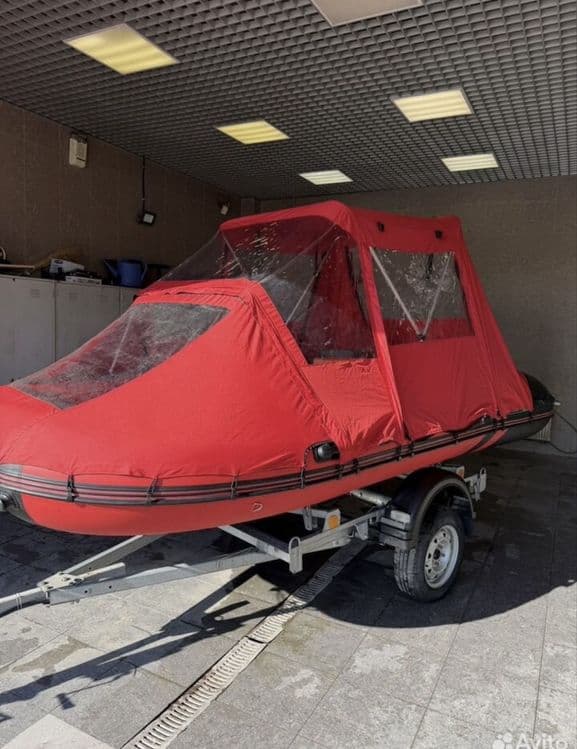 Лодка GLADIATOR E380S красно-чёрный