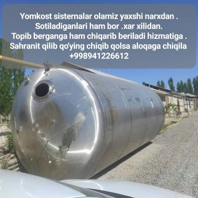 20 / 50 kubali nerjaveka yomkost sisternalar bor — 6