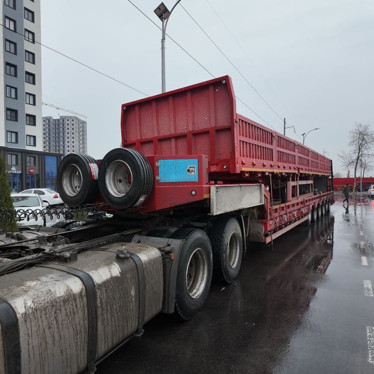 13/14+7 m universal pritsept универсальный прицеп контейнеравоз — 3