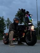 WEPED Dark Knight standing samokatlar qiroli full tuning 72v.90Ah