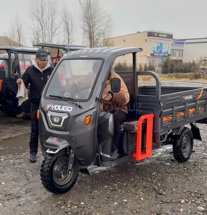 Трицикл электромуравей Yougo 72V 2000W до 1000кг мотороллер полукабина — 3