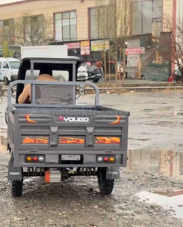Трицикл электромуравей Yougo 72V 2000W до 1000кг мотороллер полукабина — 4