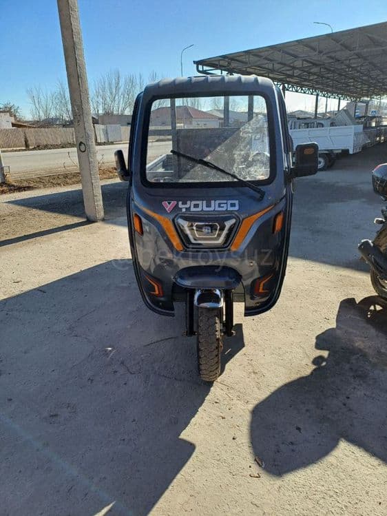 Трицикл электромуравей Yougo 72V 2000W до 1000кг мотороллер полукабина — 6