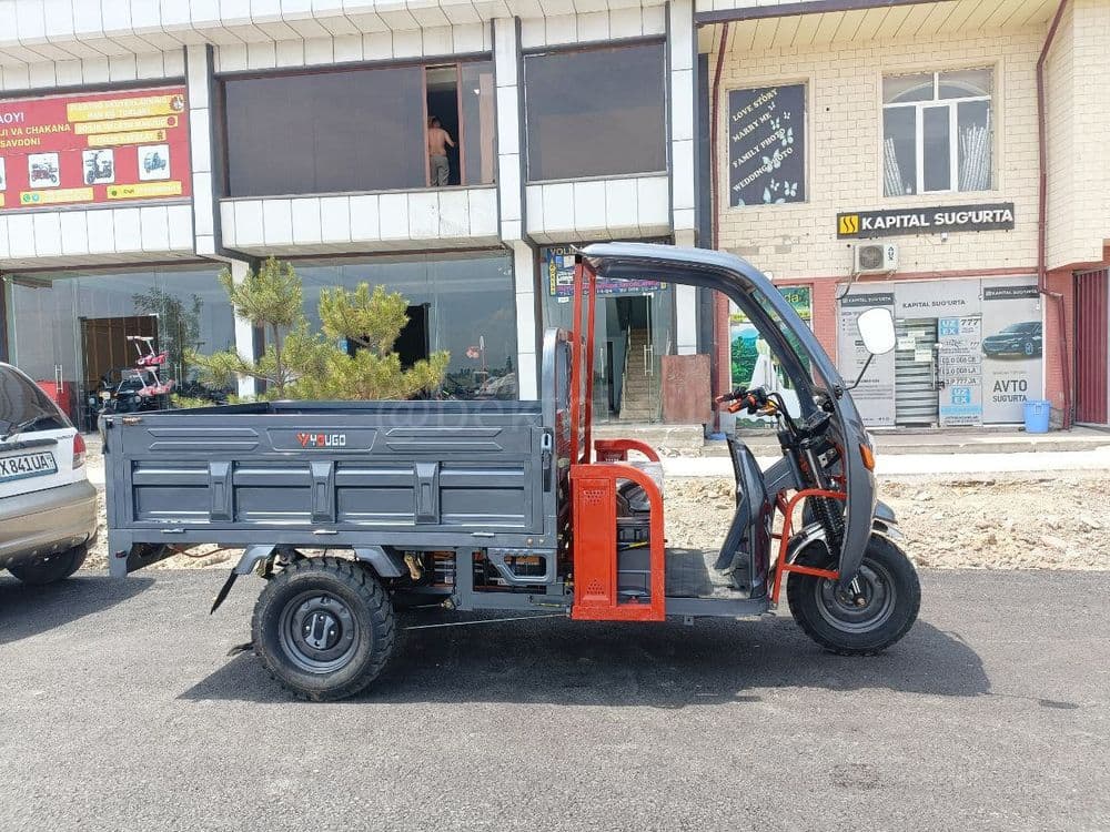 Трицикл электромуравей Yougo 72V 2000W до 1000кг мотороллер полукабина — 8