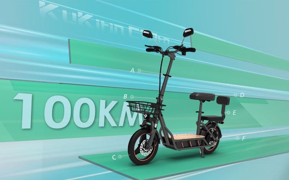 Электросамокат Kukirin C1 Pro 500W — запас хода 100 км, сиденье — 2