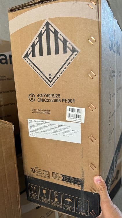 Электросамокат Yadea Starto 750W • до 30 км • складной — 3
