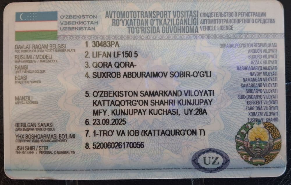 Lifan 150 Sotiladi — 2