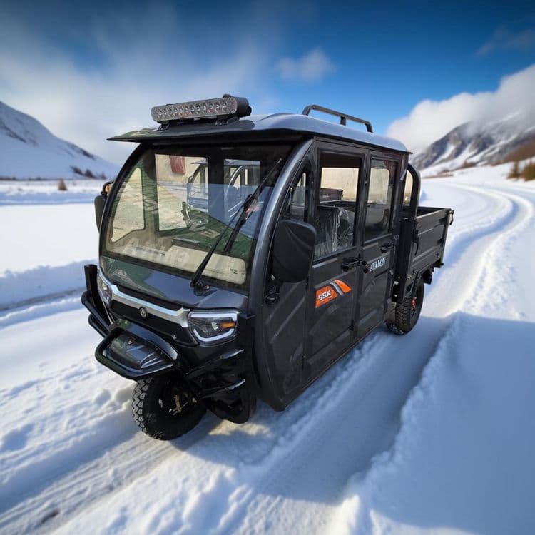 Elektro 1 tonnalik dubl kabina motorol muravey matarol motoroller — 4