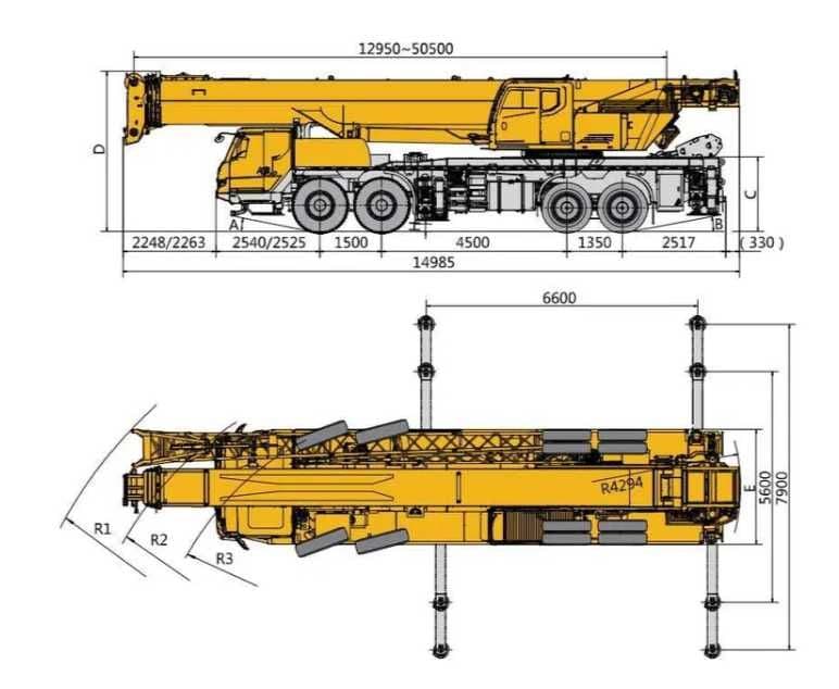 Янги автокран XCMG ZOOMLION avtokranlari 100-200 тонна заводдан — 3