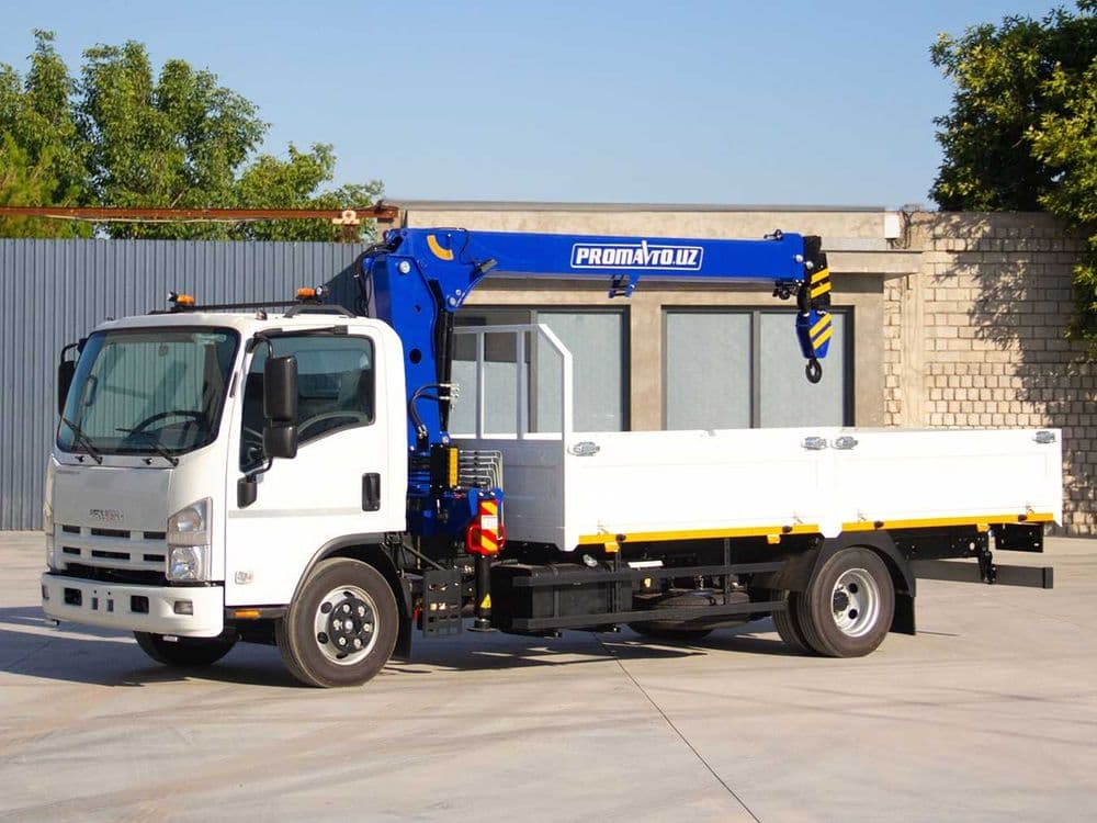 Кран - манипулятор / манипулятор 3.0 т. с бортом на базе ISUZU NQR90L — 1