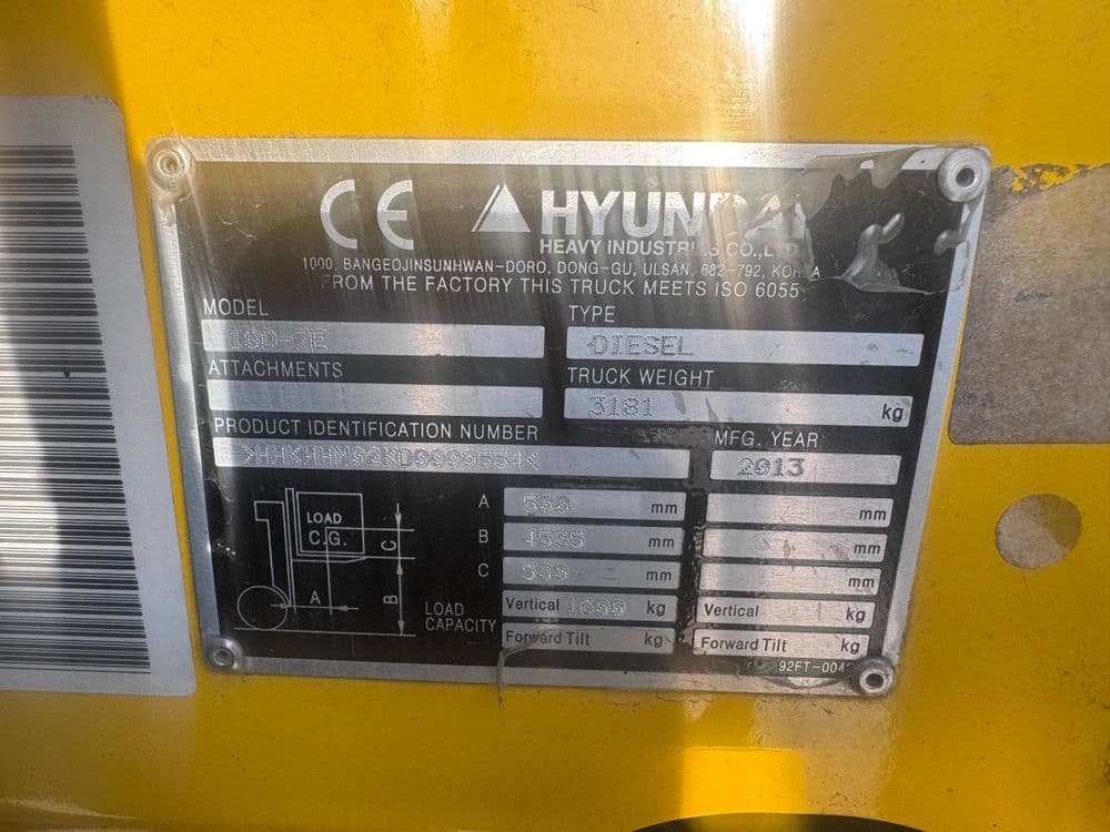 HYUNDAI 18D7E кара sotiladi pogruzchik.Погрузчик — 5