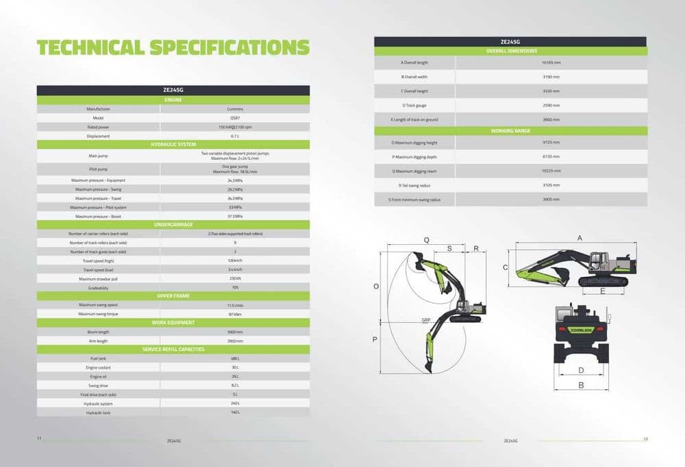 Гусеничный Экскаватор ZOOMLION ZE245G с ковшом 1.3 м³ — 8