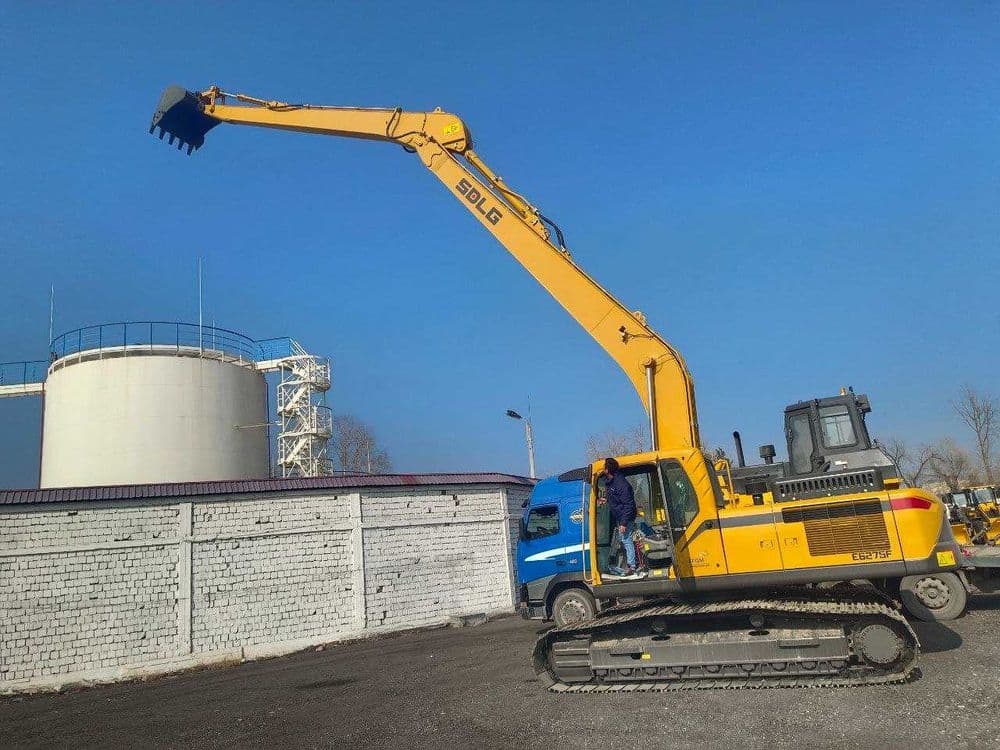 экскаватор гусеничный длинострел  16 метров SDLG E6275F — 2