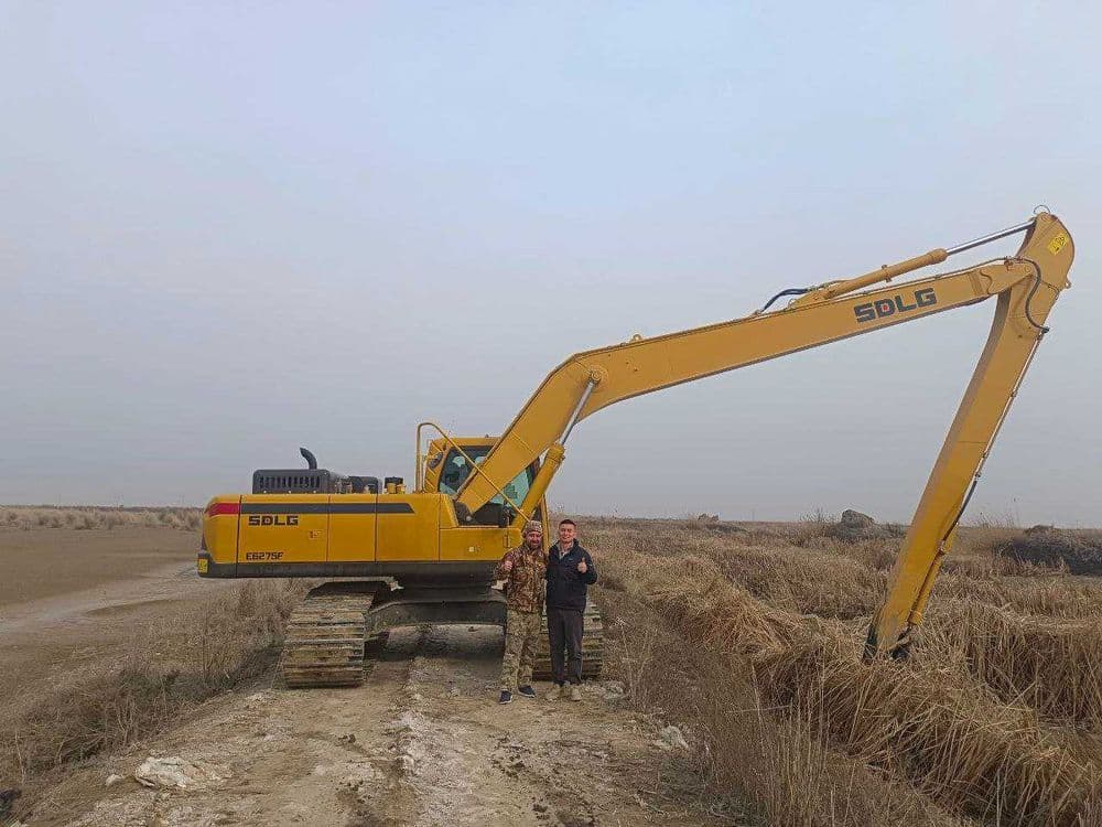 экскаватор гусеничный длинострел  16 метров SDLG E6275F — 3