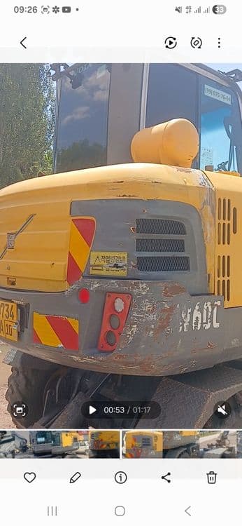 Ekskavator Volvo 60 sotiladi — 2