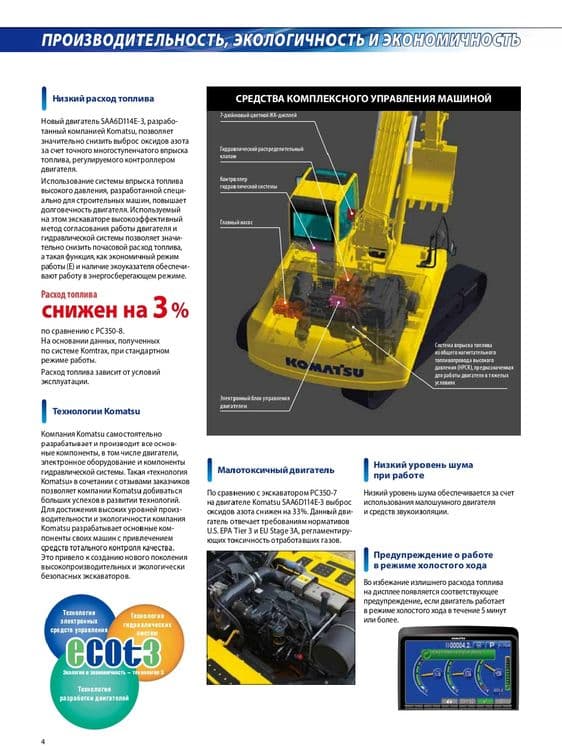 Экскаватор гусеничный KOMATSU PC350LC. Наличии. (Япония) — 7