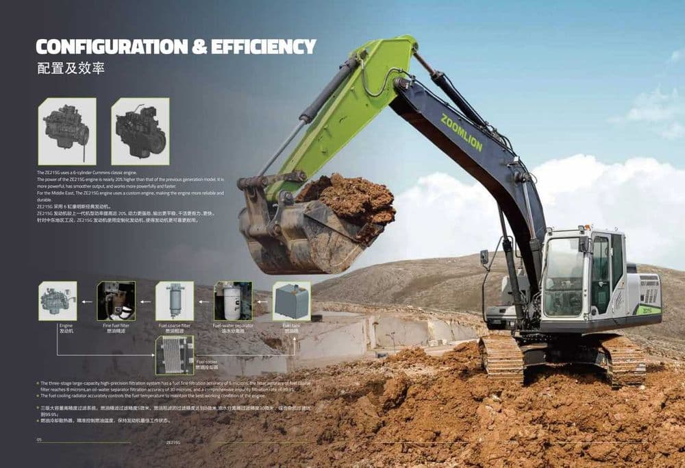 Гусеничный Экскаватор ZOOMLION ZE215G 1.1 куб — 4