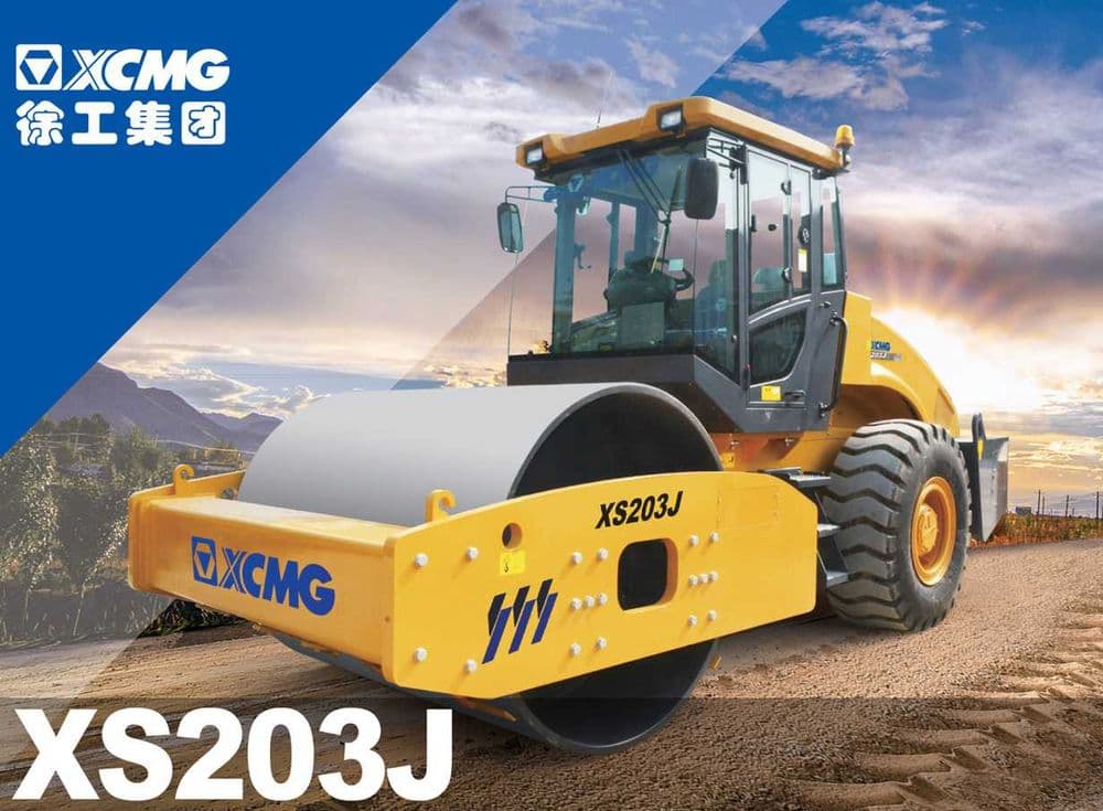 XCMG XS203J — одновальцовый дорожный виброкаток  склад 20тон — 3
