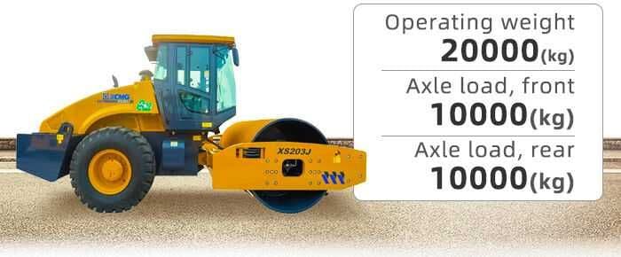 XCMG XS203J — одновальцовый дорожный виброкаток  склад 20тон — 8