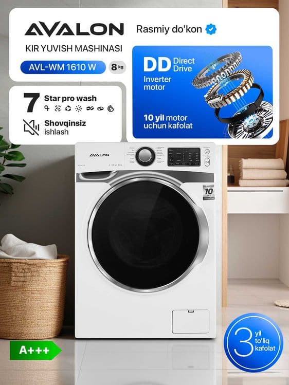 Стиральные машины AVALON-WM 1610 - (8 кг) — 2