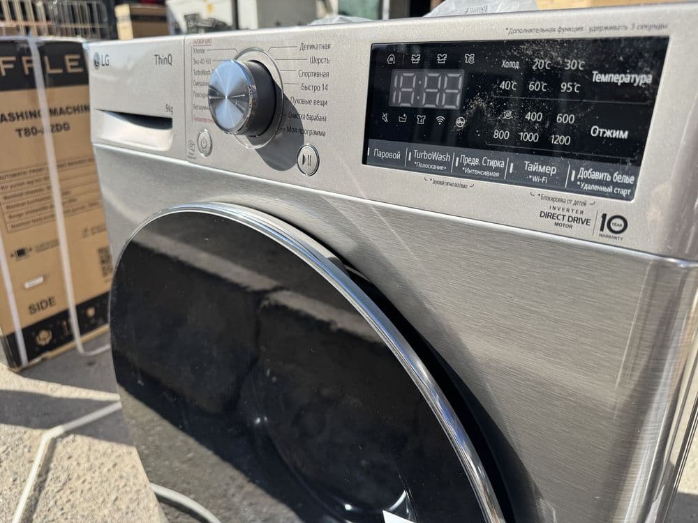 Стиральная машина LG 9кг F2V7FS2P AI DD Inverter Steam TurboWash Wi-Fi — 2