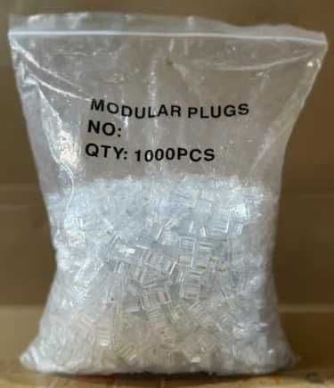 Konnektor  Коннекторы RJ45 Cat5 cквозной, Cat6, Сat 7 +Колпачок RJ45 — 10