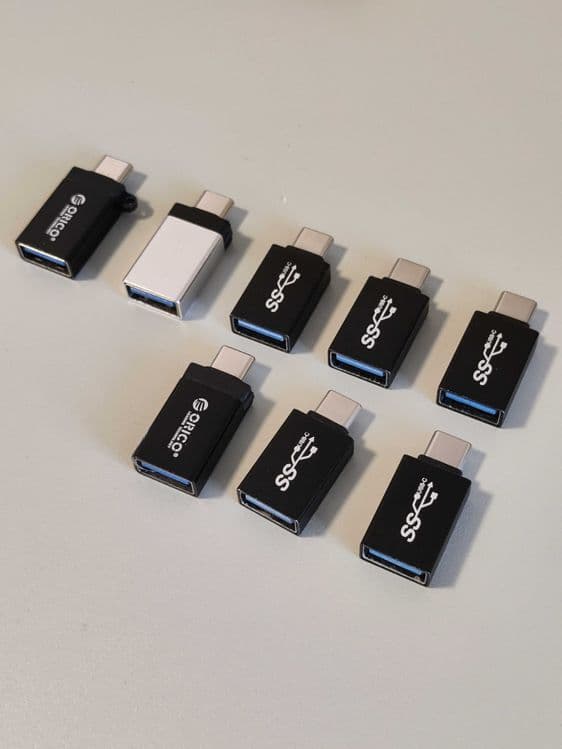 USB адаптеры, переходники Type C, MicroUSB MiniUSB USB-A, male, female — 9