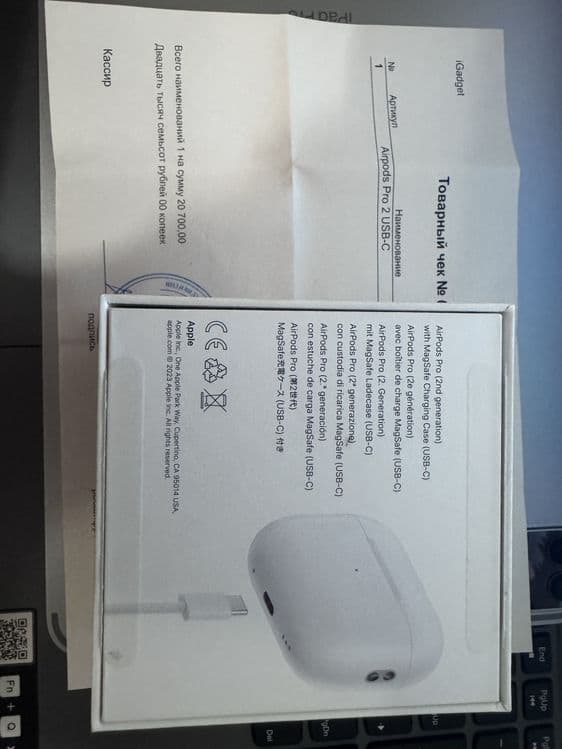 Airpods pro 2 usb-c   кейс левый наушник — 2