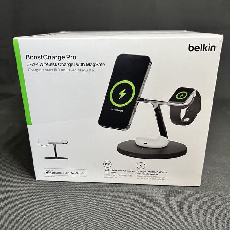 Беспроводное зарядное устройство Belkin MagSafe Wireless Charger 3в1 — 2