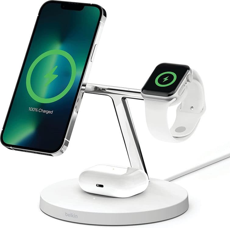 Беспроводное зарядное устройство Belkin MagSafe Wireless Charger 3в1 — 4