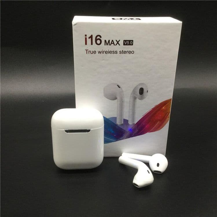 Новые блутус bluetooth беспроводные наушники airpods i16 max — 1
