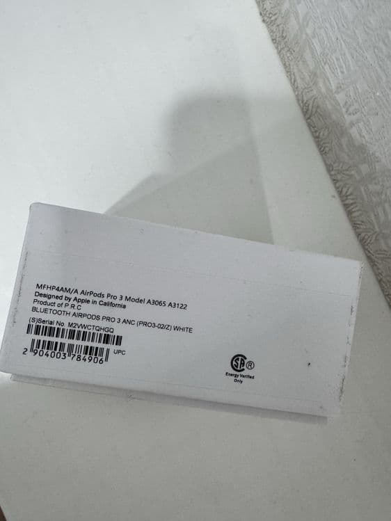 AirPods Pro 3    model: A3065  A3122 — 3