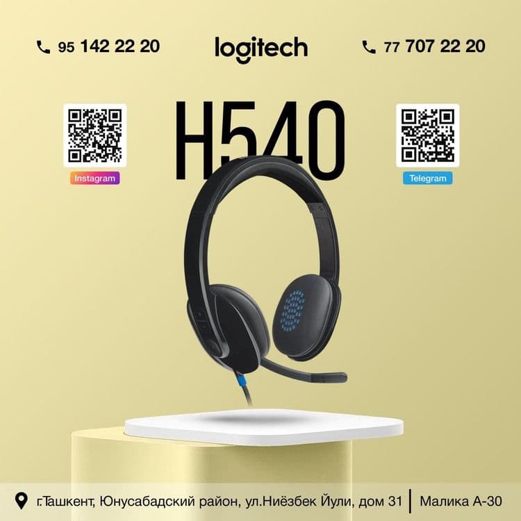 Наушники LOGITECH H540 Original headphone Логитеч H540 — 1